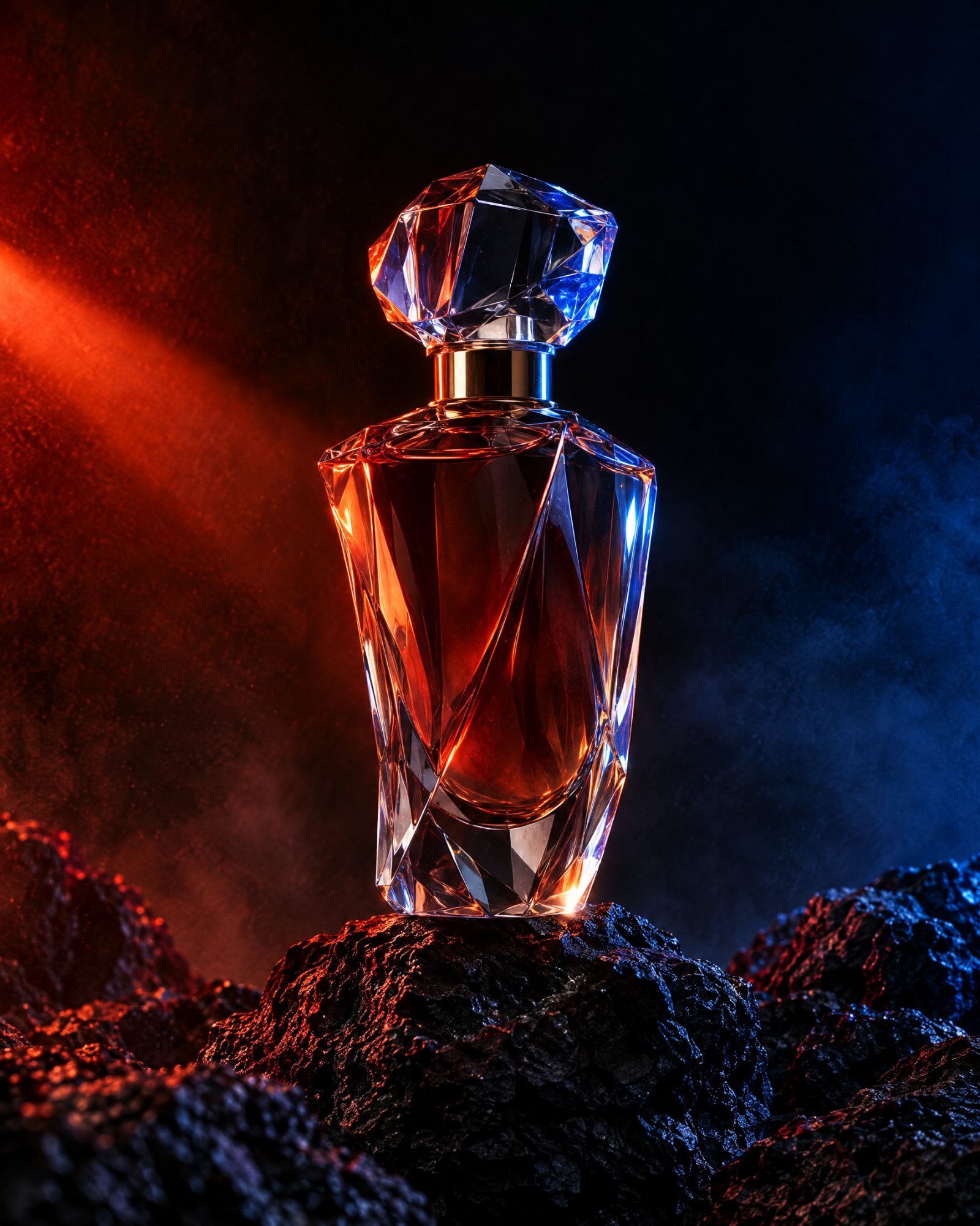 AI-made image: a crystal perfume bottle
