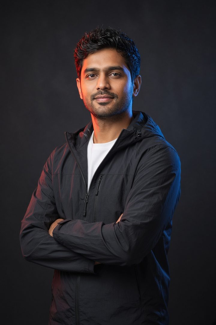 AI-made portrait for the AI Director role
